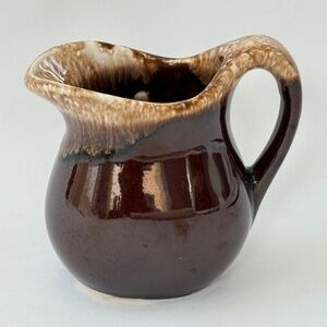 VINTAGE McCoy USA Creamer Drip Glaze Ceramic Mid-Century Collectible (6oz)